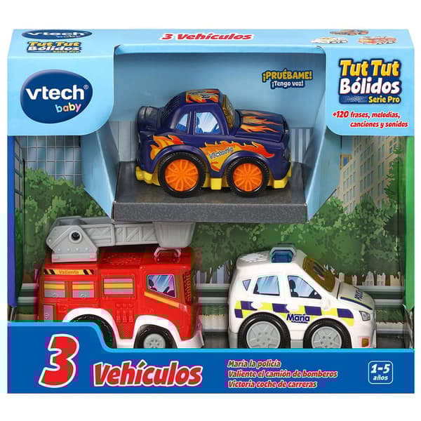 Vtech Police Valiente Bomb Og Victoria Car Races) Ttb Set 4 (maría Transparent