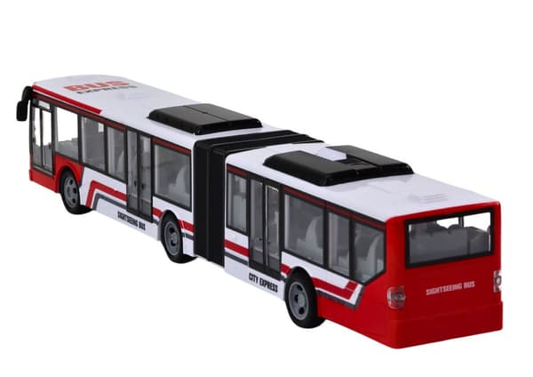 Fjernstyret RC City Bus Rød og Hvid
