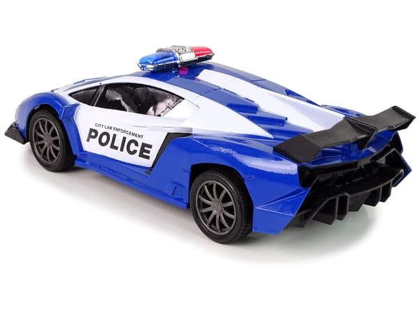 Polis R/C Racing Car Fjärrstyrd Polis + Batteri