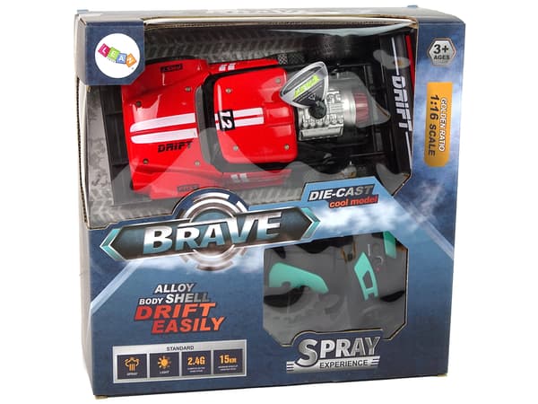 Fjernstyret sportsvogn R/C 1:16 Red Water Steam
