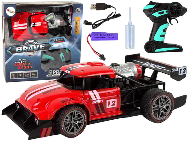 Fjärrstyrd sportbil R/C 1:16 Red Water Steam