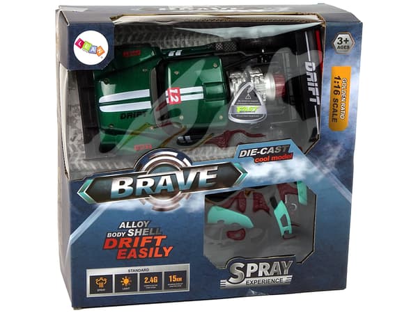 Kauko-ohjattu urheiluauto R/C 1:16 Green Steam