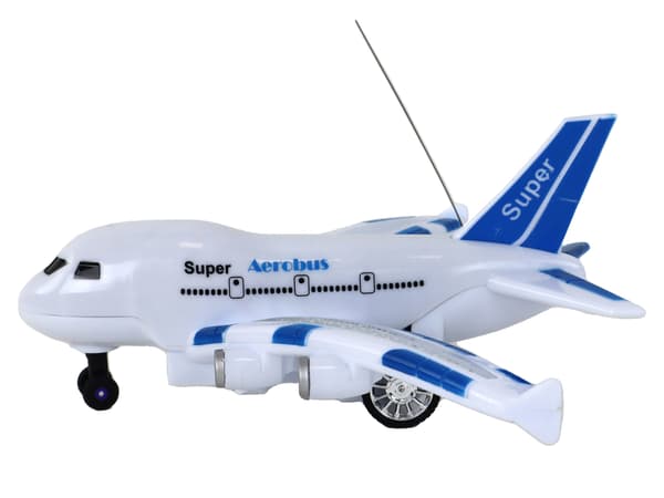 RC Airplane Fjernbetjent Hvid Aerobus fjernbetjeningslys lyder