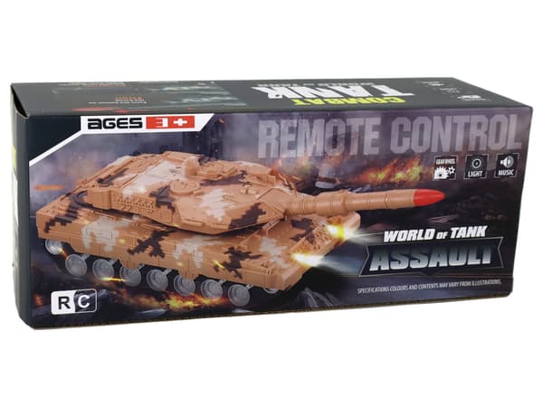 Fjernstyret RC Tank 27 MHz Gul