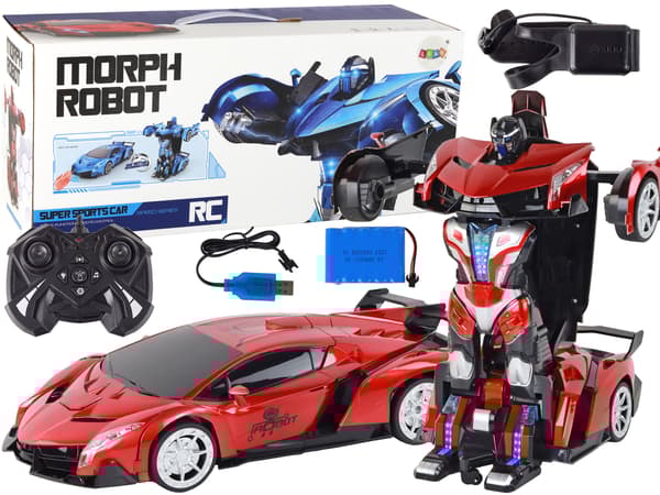 Bil-Robot Transformation R/C 1:10 Red Gesture Control