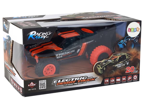 Kauko-ohjattu maastoauto R/C 1:24 oranssi