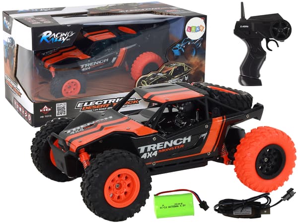 Fjernstyret terrængående bil R/C 1:24 Orange