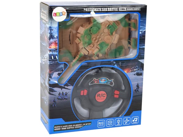 R/C Tank Fjärrstyrda Lampor Ljud Sand 1:18 27MHz