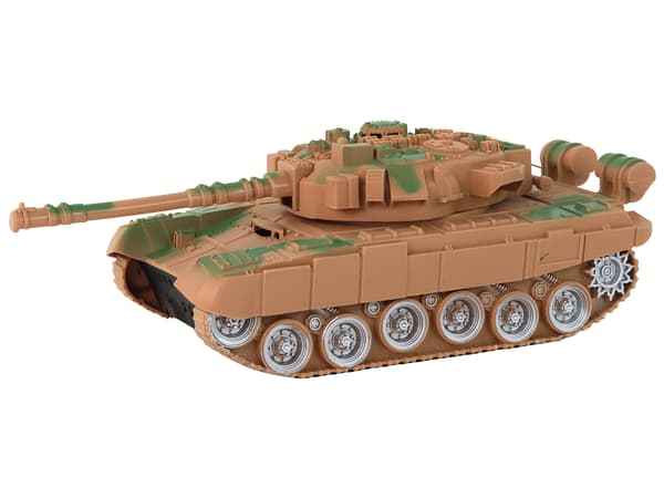 R/C Tank Fjärrstyrda Lampor Ljud Sand 1:18 27MHz