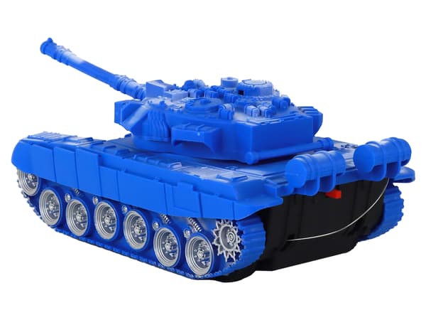 R/C Tank Fjärrstyrda Lampor Ljud Blå 1:18 27MHz