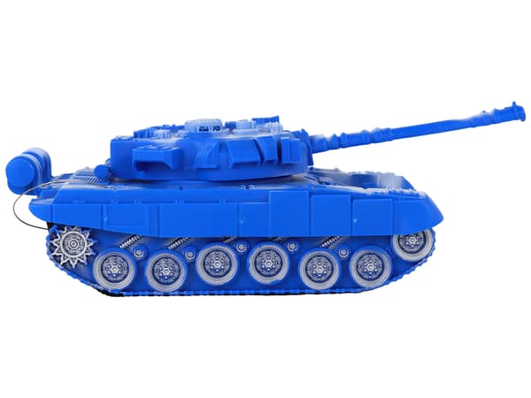 R/C Tank Fjärrstyrda Lampor Ljud Blå 1:18 27MHz