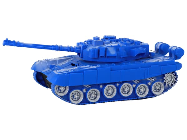 R/C Tank Fjärrstyrda Lampor Ljud Blå 1:18 27MHz