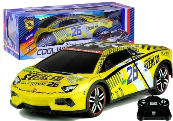Kaukosäädin Urheiluauton kaukosäädin R/C Keltainen