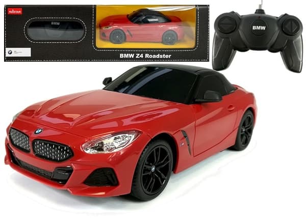Bil R/C BMW Z4 Roadster Rastar 1:24 Rød