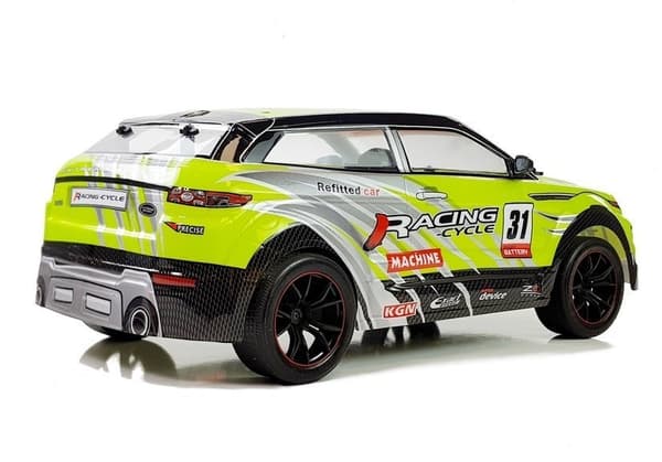Kauko-ohjattu ralliauto 1:10 Green R/C