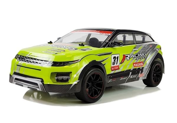 Kauko-ohjattu ralliauto 1:10 Green R/C
