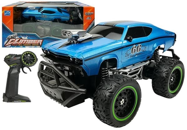 Kaukosäädin Car R/C 6,5 km/h High Wheels Blue