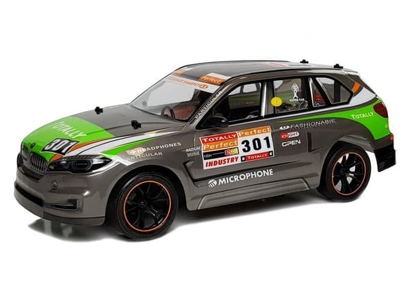 Kaukosäädin auto 1:10 2.4G harmaa