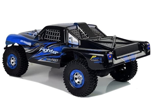 Fjernbetjent bil FY-01 4x4 Pick Up 1:12 R/C 40 km/t Blå