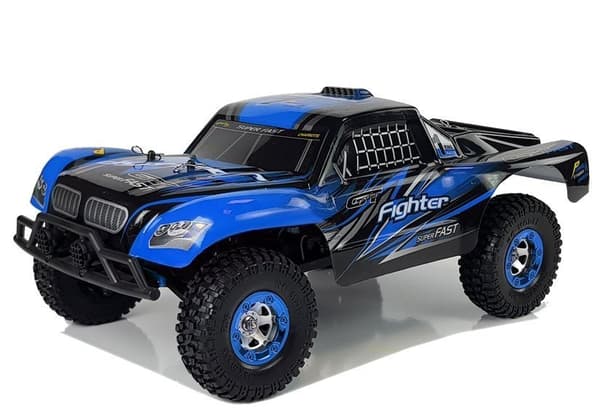 Fjernbetjent bil FY-01 4x4 Pick Up 1:12 R/C 40 km/t Blå