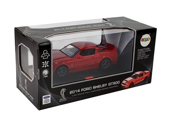 Kaukosäädinauto Ford Shelby GT500 Red 7,5 km/h 2,4 G