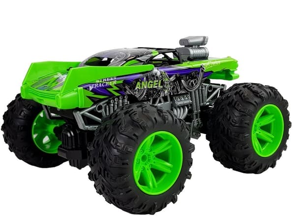 Off-Road Fjärrstyrd Bil 1:14 2.4G RC Green Big Wheels