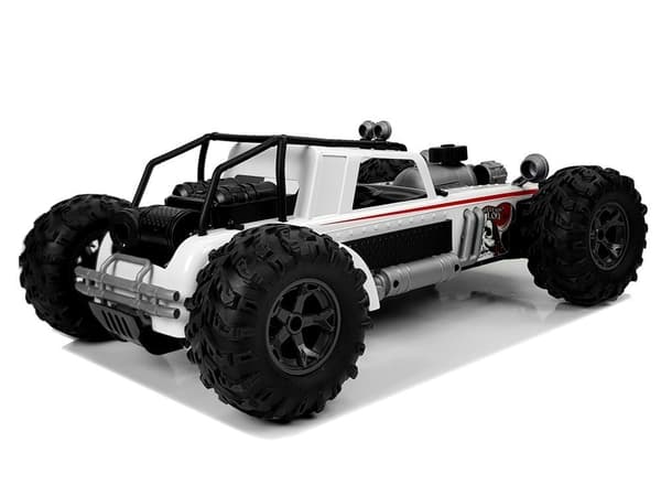 Fjernstyret Car Buggy 1:12 2,4G Hvid 20 km/t Steam
