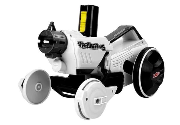 Toy Car Launcher Gun 2 in 1 kauko-ohjattavat vaahtomuovilevyt, valkoinen 2,4 G