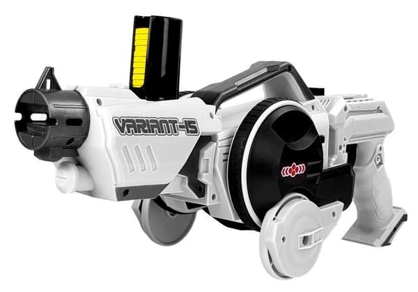 Toy Car Launcher Gun 2 in 1 kauko-ohjattavat vaahtomuovilevyt, valkoinen 2,4 G