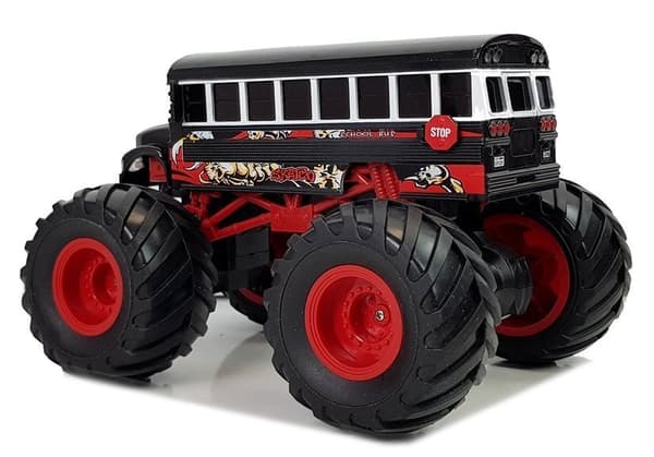 Bus Big Wheels Fjernbetjening 2.4G Lyd Sort