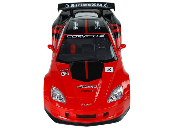 Sportsracerbil R/C 1:18 Corvette C6.R Røde 2,4 G lygter