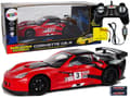 Miniatyrbillede 1 af 8: Sportsracerbil R/C 1:18 Corvette C6.R Røde 2,4 G lygter
