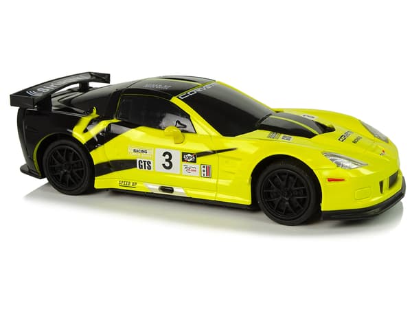 Sportbil R/C 1:24 Corvette Gul C6.R 2.4 G-ljus