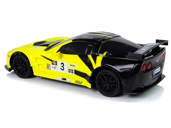 Sportbil R/C 1:24 Corvette Gul C6.R 2.4 G-ljus