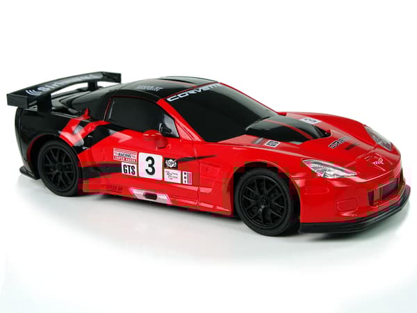 Sportbil R/C 1:24 Corvette C6.R Röda 2,4 G-ljus