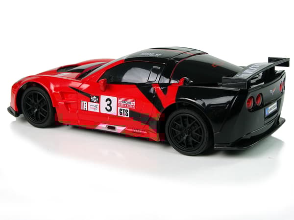 Sportbil R/C 1:24 Corvette C6.R Röda 2,4 G-ljus