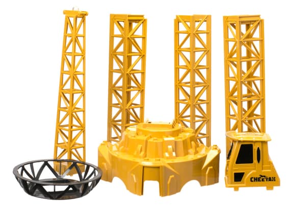 Kran Fjernstyret RC byggekran med 4CH krog, 128 cm