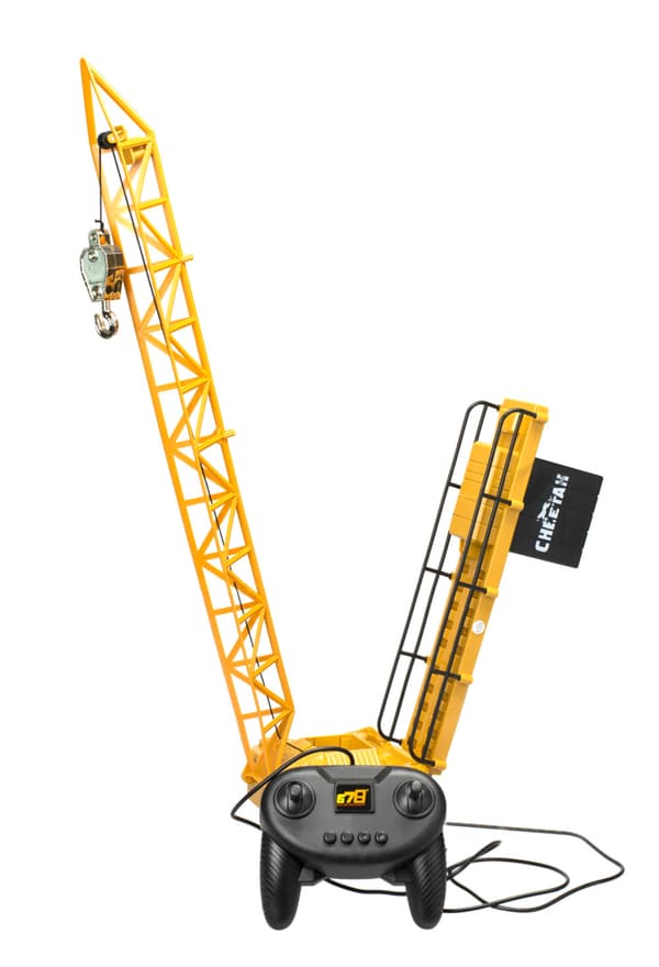 Kran Fjernstyret RC byggekran med 4CH krog, 128 cm