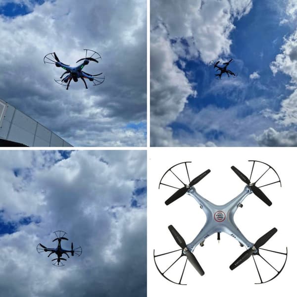 Syma X5HW RC drönare, FPV-kamera, WiFi 2,4GHz, blå