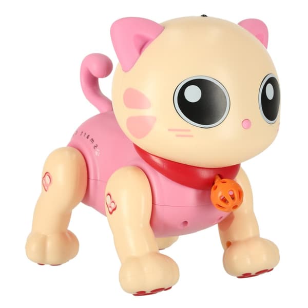 Cat kattunge interaktiv fjärrstyrd RC robot hoppar rosa
