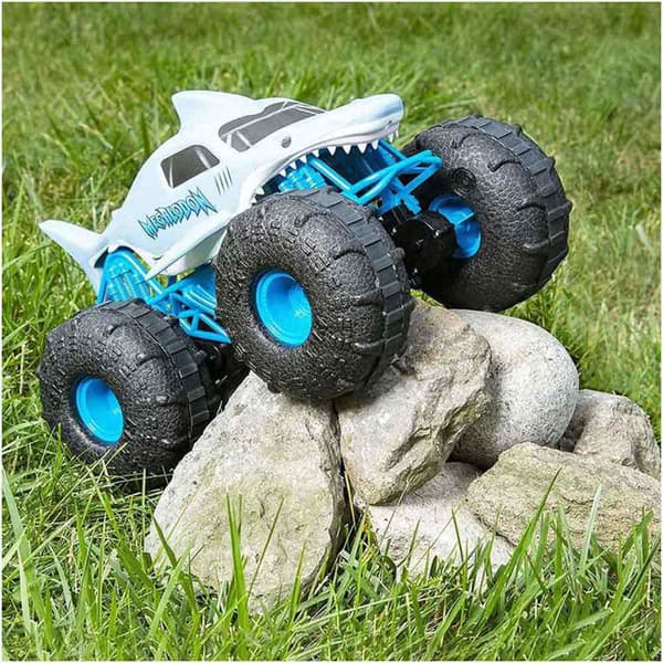 Spin Master Kaukosäädin Fantastic Car Monster Jam Megalodon Storm Hopeinen