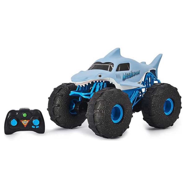 Spin Master Kaukosäädin Fantastic Car Monster Jam Megalodon Storm Hopeinen