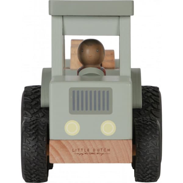 Little Dutch Little Farm -trætraktor + trailer