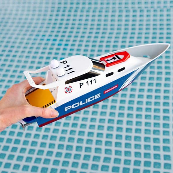Colorbaby 47674 Racing Boat Fjärrstyrd Polisbåt  36 cm