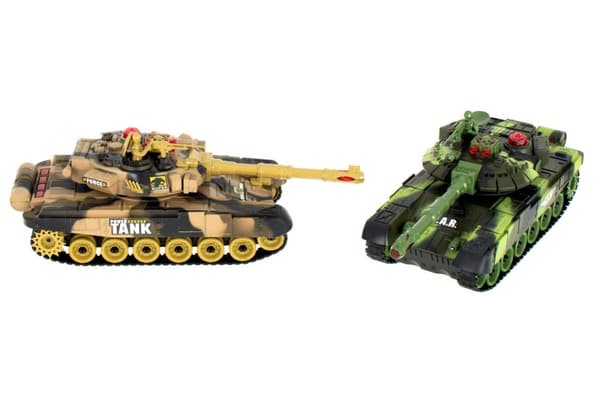 Kauko-ohjattavat tankit RC War Tank 9993 2.4GHz 2 kappaletta