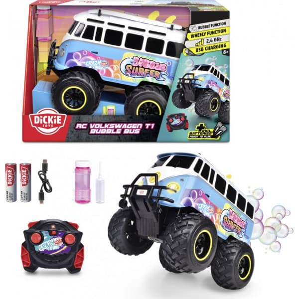 Simba Dickie Volkswagen T1 Bubble Bus - kauko-ohjattava saippuakuplabussi