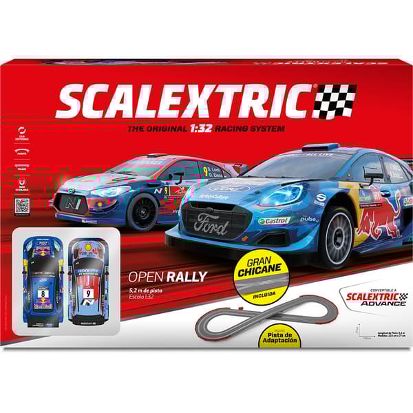 Scalextric Open Rally Set Auto Scalextric Open Rally Set Auto