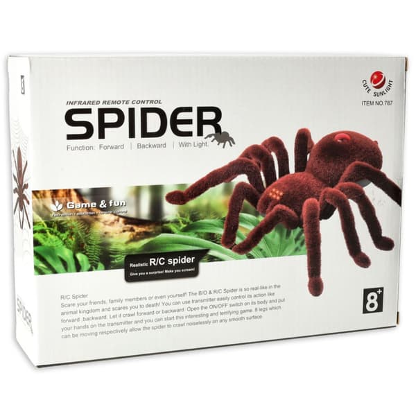 Spindel TARANTULA Fjärrstyrd robot med fjärrkontroll + FJÄRRKONTROLL