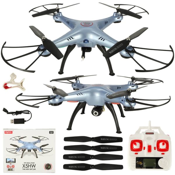 Syma X5HW RC drone, FPV-kamera, WiFi 2.4GHz, sininen