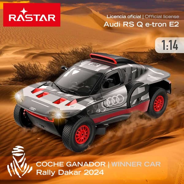 Rastar Dakar Winner 24 Audi Rs Q E-tron E2 Sainz 1:14 Radiostyrd Bil